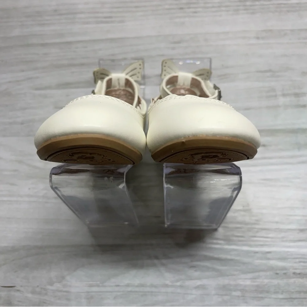 Seychelles White Toddler Girls Butterfly Strap Flats Size 6